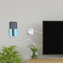 Wall-mounted storage case in various colors, ideal for remote control.