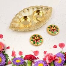 Leaf Shape Special Puja Thali (1 Pc / Mix Design)