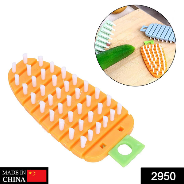 Vegetable Scrubbing Brush, Vegetable Scrubber Non‑Toxic Fruit Brush Carrot Shape Vegetable Brush for Potato for Vegetable