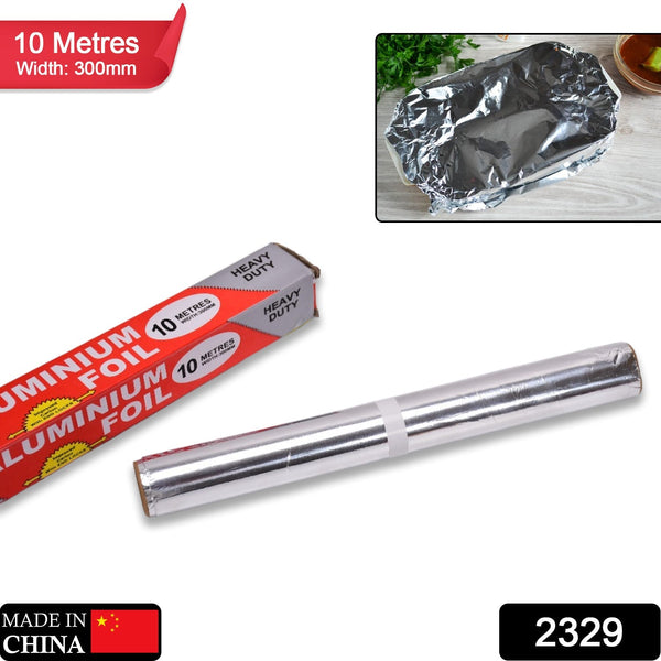 Thick aluminum foil roll, heavy duty, non-stick surface