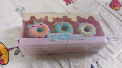 Cute donut erasers perfect for school gifts