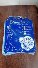 Blue Lady Extra Long Pads With Wides Wings Sanitary Pads ? 280 mm, 40-Pack