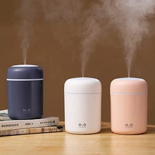 Humidifiers With Colorful Light For Room, Bedroom, Office, Car (Gray), 300 Ml