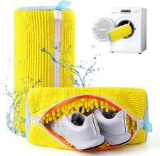 Shoe Washing Machine Bag, Invisible Zipper Side Opening Shoe Washing Bag for Washer and Dryer, Shoe Laundry Bags for Sneakers, Reusable Shoe Cleaning Bag for All Shoe Sizes(Laundry shoe bag)