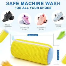 Shoe Washing Machine Bag, Invisible Zipper Side Opening Shoe Washing Bag for Washer and Dryer, Shoe Laundry Bags for Sneakers, Reusable Shoe Cleaning Bag for All Shoe Sizes(Laundry shoe bag)
