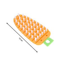 Vegetable Scrubbing Brush, Vegetable Scrubber Non‑Toxic Fruit Brush Carrot Shape Vegetable Brush for Potato for Vegetable