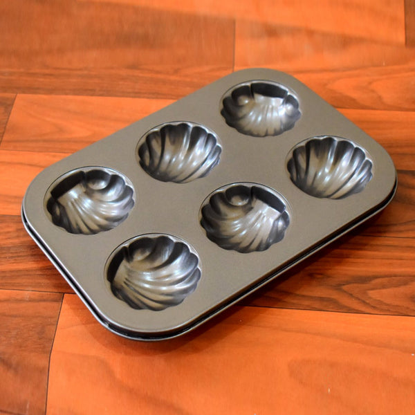 6 slot non-stick baking mold tray