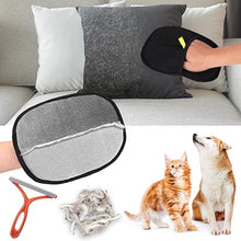 Pet Hair Removal Gloves, Static-Enhanced Pet Hair Removal Mitt, Reusable Grooming Mitt Cleaning Glove for Furniture, Carpets, Car Seats & Gentle Massage for Dogs Cats (23.5x18cm)