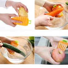 Vegetable Scrubbing Brush, Vegetable Scrubber Non‑Toxic Fruit Brush Carrot Shape Vegetable Brush for Potato for Vegetable