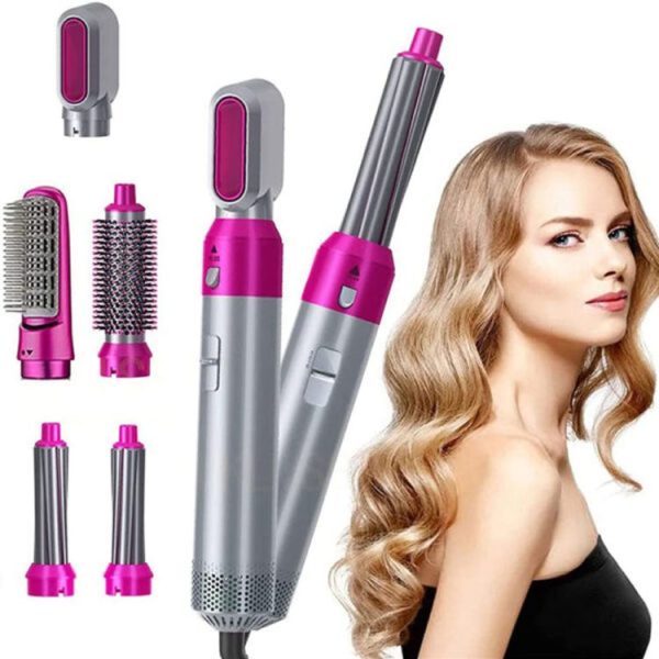 5 IN 1 Hair Styler Dryer Comb and Styling Tool for Curly Hair, Straightening, Curling, Drying, Combing