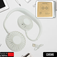 USB Rechargeable Wearable Neckband Fan