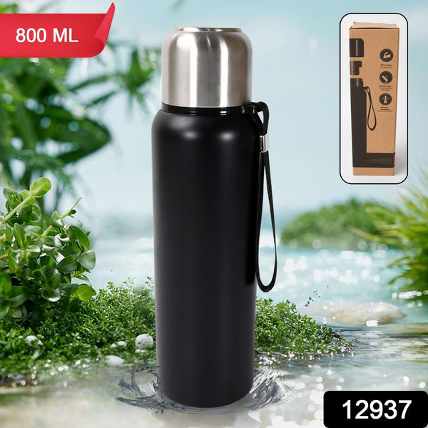 Stainless Steel Water Bottle, Fridge Water Bottle, Stainless Steel Water Bottle Leak Proof, Rust Proof, Cold & Hot Thermos steel Bottle| Leak Proof | Office Bottle | Gym | Home | Kitchen | Hiking | Trekking | Travel Bottle (800ML)